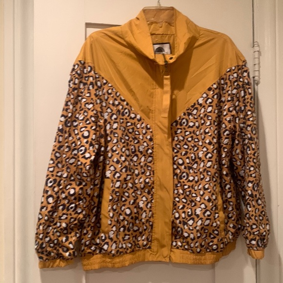 NWT Cheetah Print Windbreaker - Picture 1 of 10